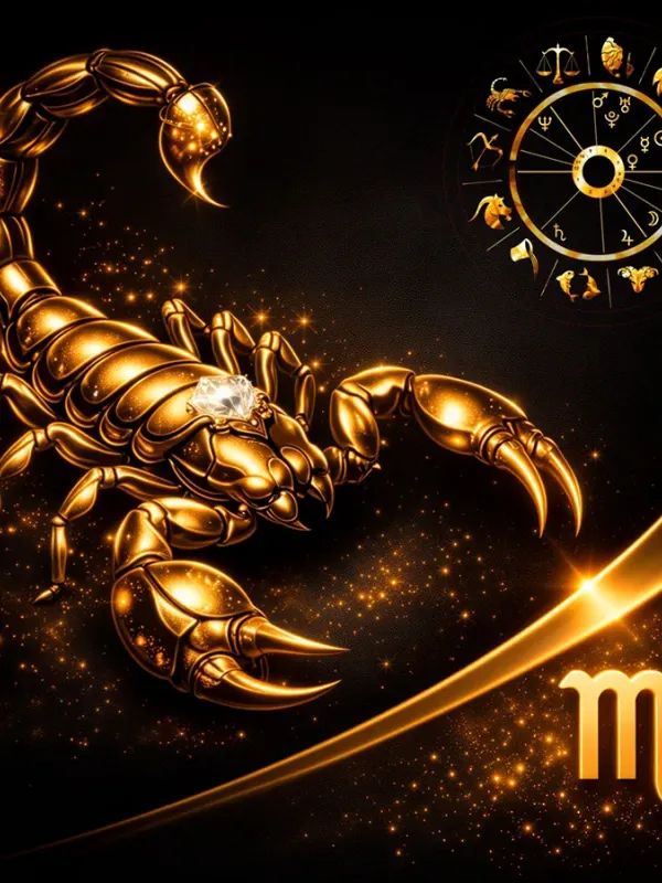 Skorpion in Gold
