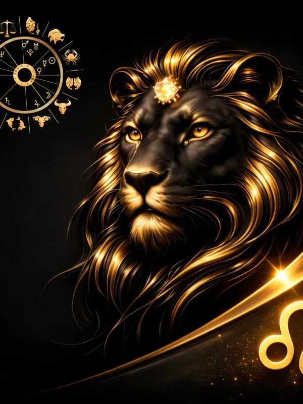 Löwe in Gold