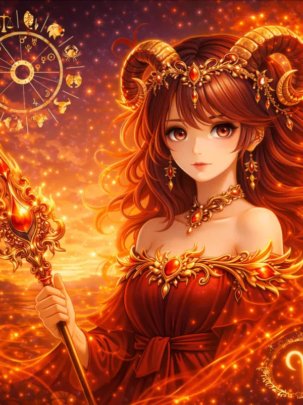Widder im Anime-Stil